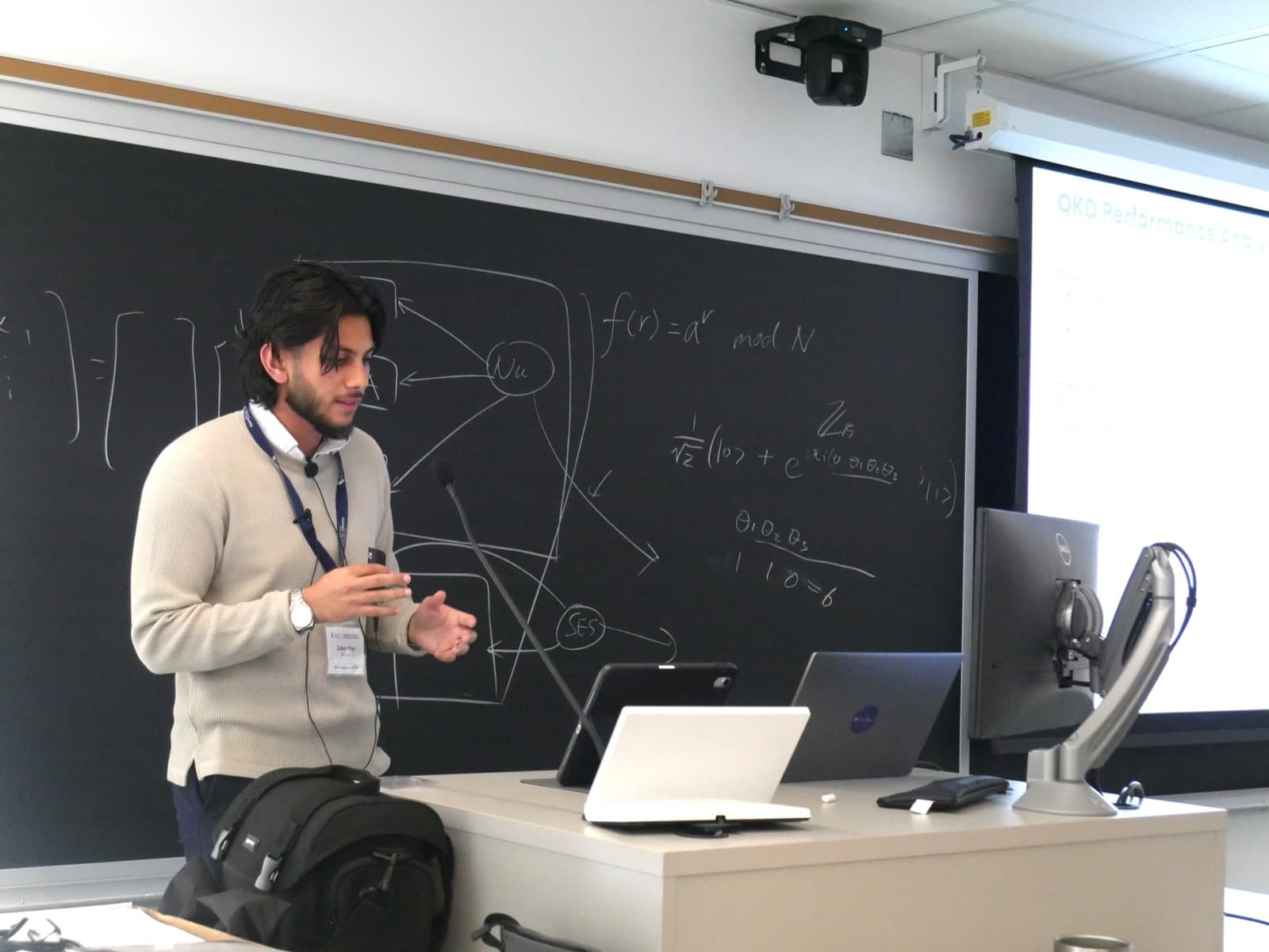 Presenting quantum-safe security research at the CMS Undergraduate Research Symposium
